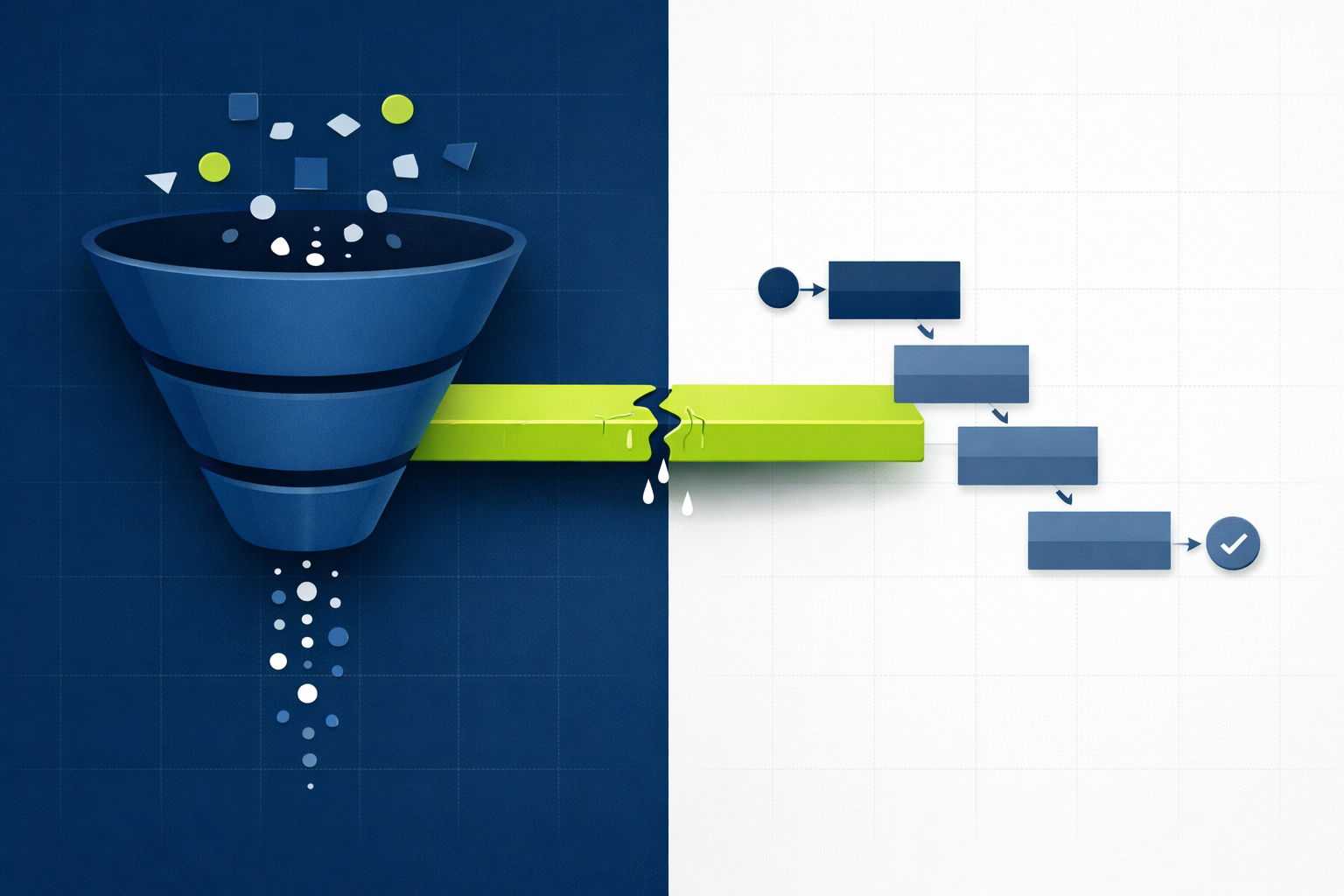 Split Screen Marketing Funnel and Sales Pipeline Connection-1