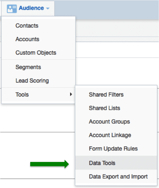 Go to Audience > Tools > Data Tools to get started normalizing your fields