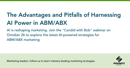 Harnessing AI in ABM/ABX Marketing: Join the 'Candid with Bob' Webinar