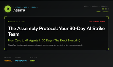 The Assembly Protocol: Your 30-Day AI Strike Team