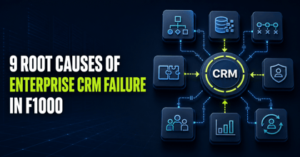 9 Root Causes of Enterprise CRM Failure in F1000