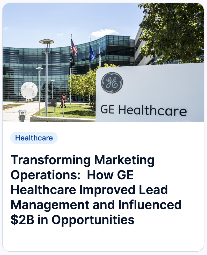 Revenue Marketing Success at GE Healthcare