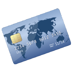 A credit card, representing a Fortune 100 client of The Pedowitz Group's