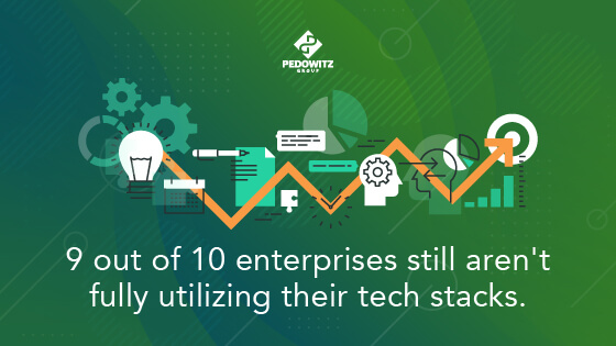 9 out of 10 enterprises still aren't fully utilizing their tech stacks